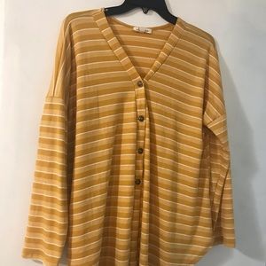 Downeast tapered yellow blouse